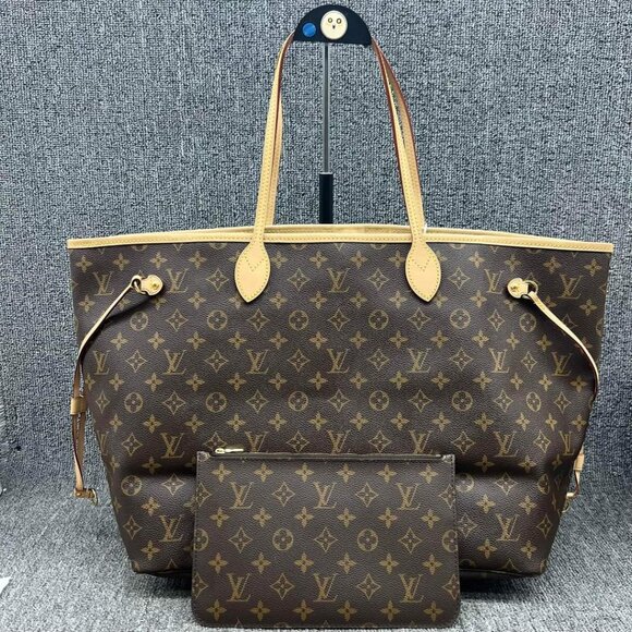 Louis Vuitton Handbags - 100% LOUIS VUITTON MONOGRAM NEVERFULL GM WITH POUCH TOTE BAG